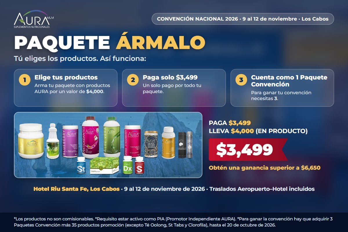 Paquete &Aacute;rmalo: tus productos por $4,000 pagando $3,499